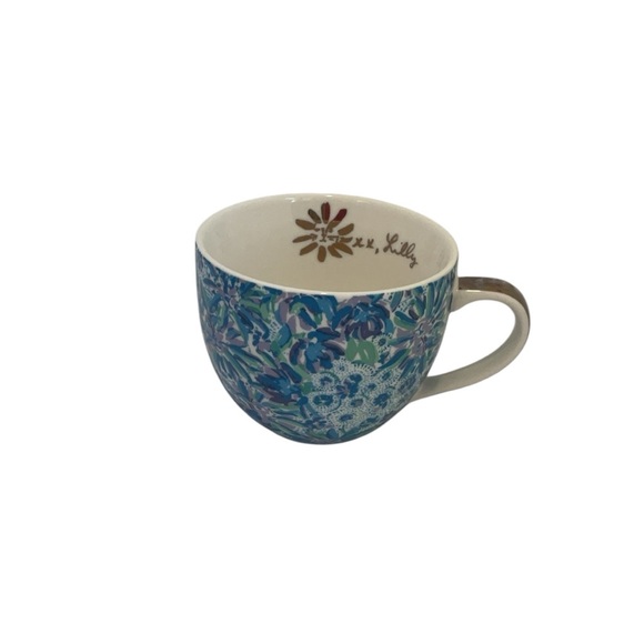 Lilly Pulitzer 12 Ounce Blue Ceramic Coffee Mug or Tea Cup - Picture 2 of 13